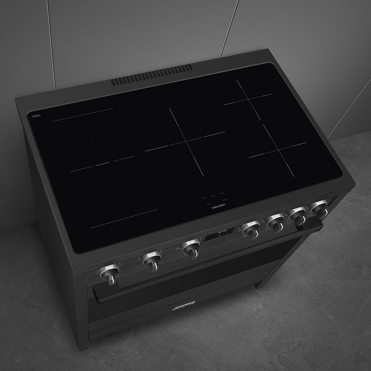 Smeg Anthracite Cooker with Induction Hob_5