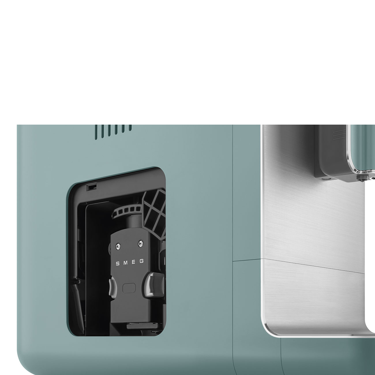 Smeg Emerald Green Espresso Manual Coffee Machine with Milk Forther - BCC02EGMUK_8