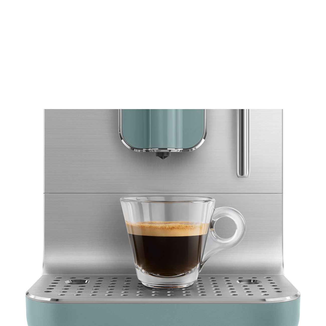 Smeg Emerald Green Espresso Manual Coffee Machine with Milk Forther - BCC02EGMUK_9