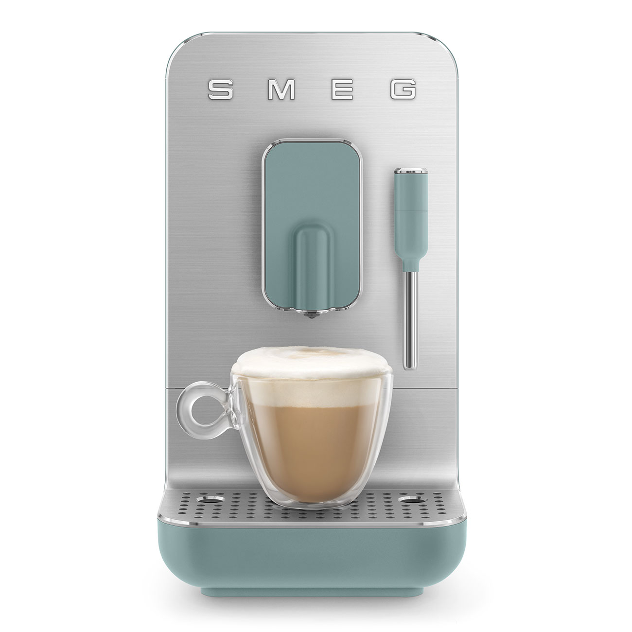 Smeg Emerald Green Espresso Manual Coffee Machine with Milk Forther - BCC02EGMUK_10