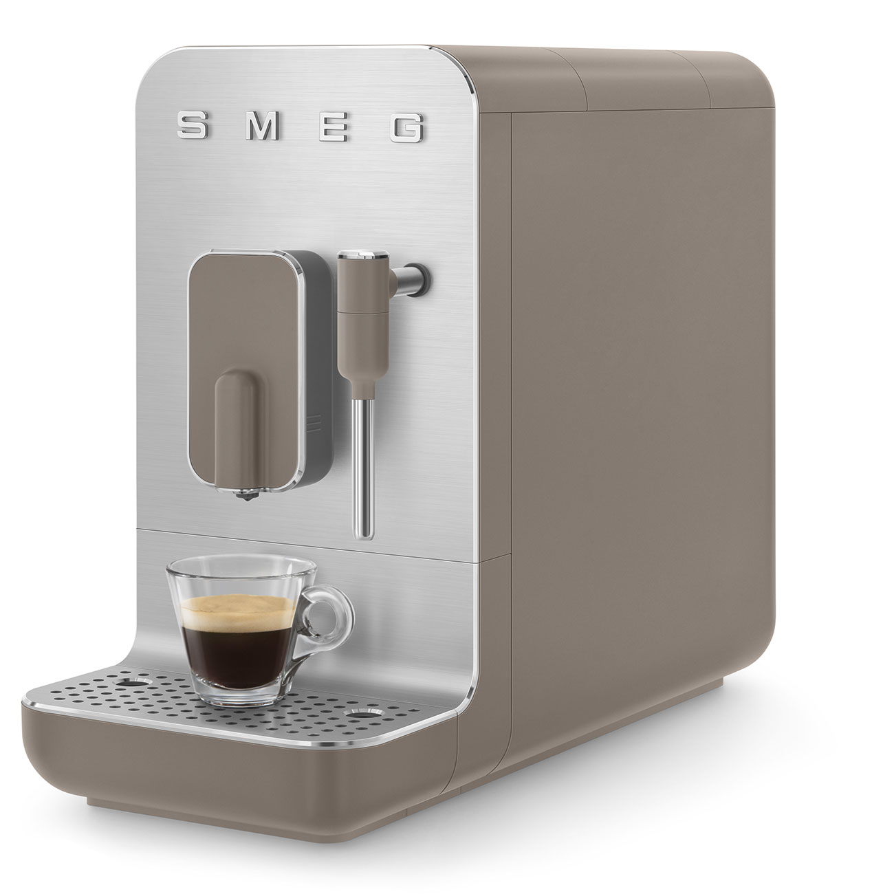 Smeg | Kaffemaskin, melkeskummer Taupe - BCC02TPMEU_10