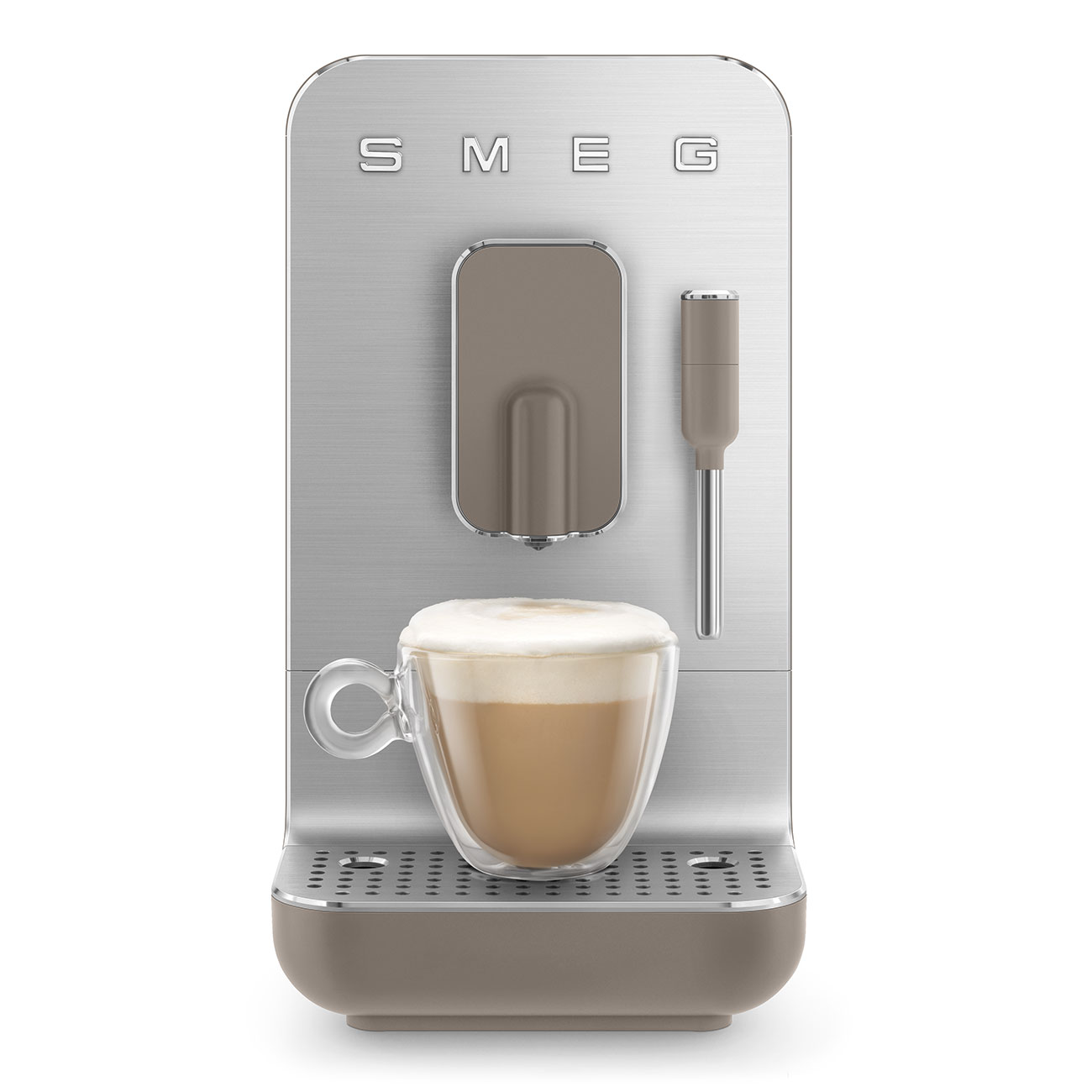 Smeg | Kaffemaskin, melkeskummer Taupe - BCC02TPMEU_5