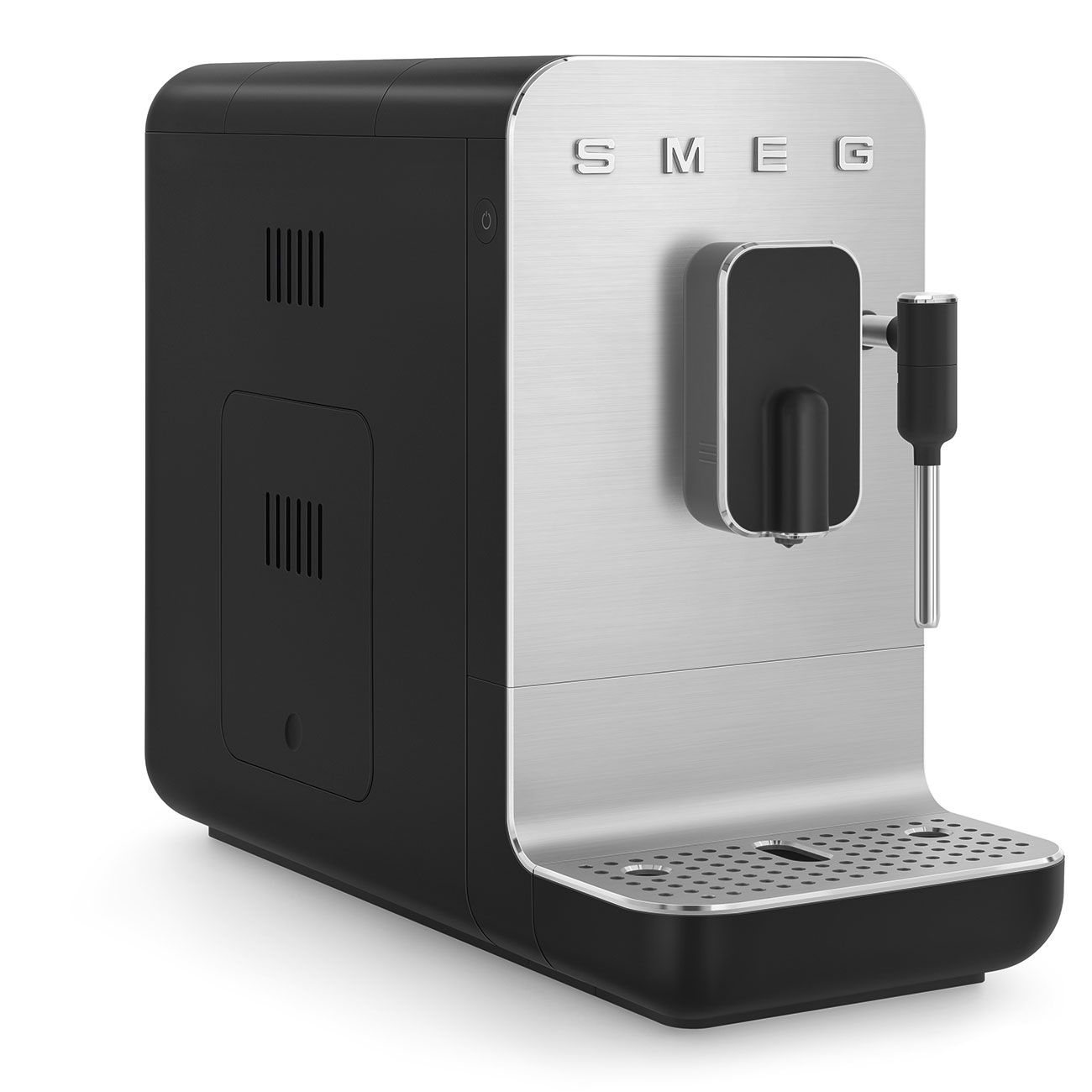 Smeg Black Espresso Manual Coffee Machine with Milk Forther - BCC12BLMUK_5