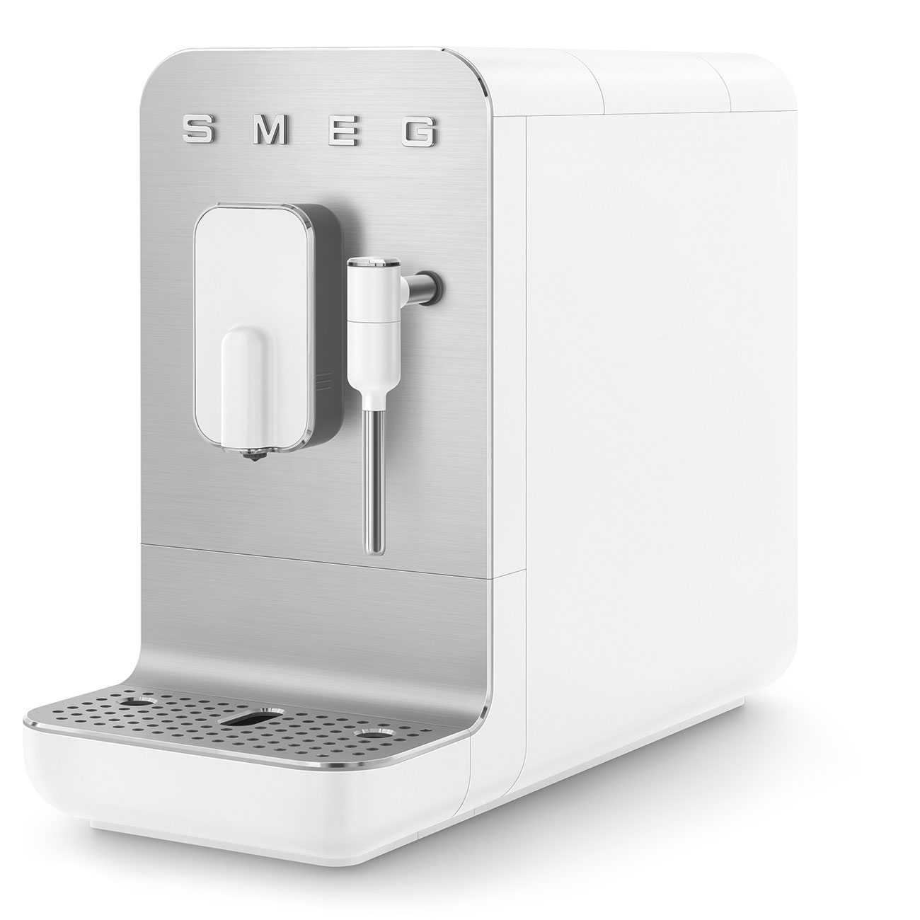 Smeg White Espresso Manual Coffee Machine with Milk Forther - BCC12WHMUK_6