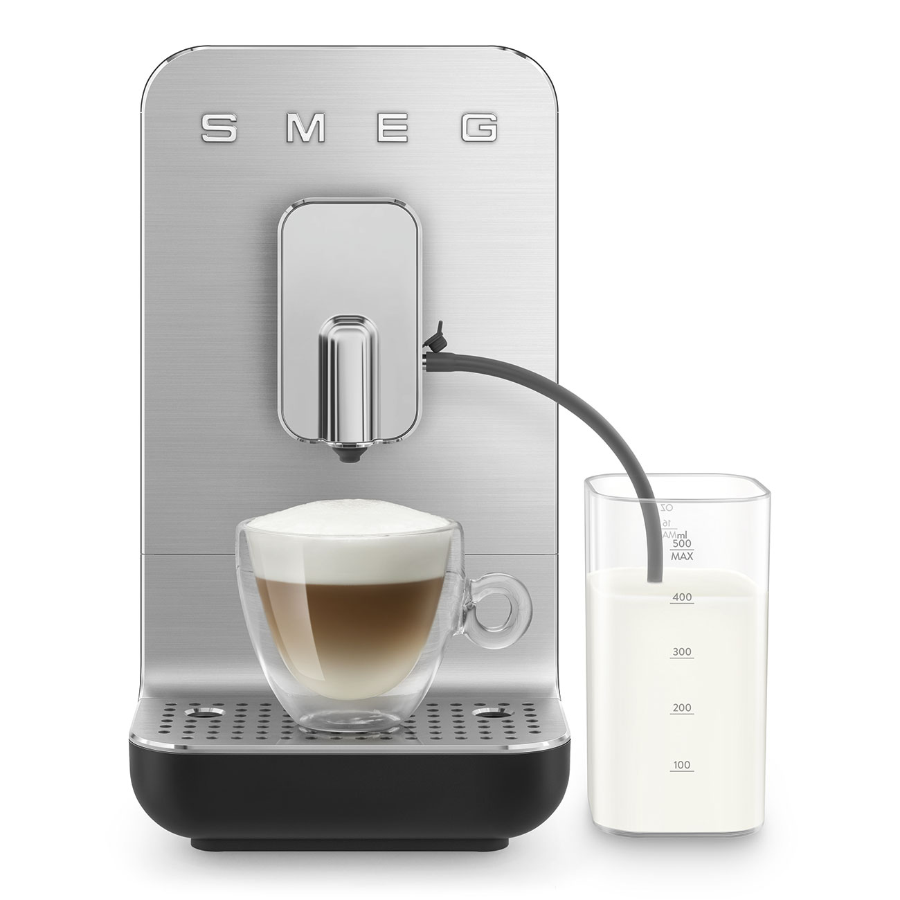 Smeg Black Bean To Cup Coffee Machine with integrated milk tank_10
