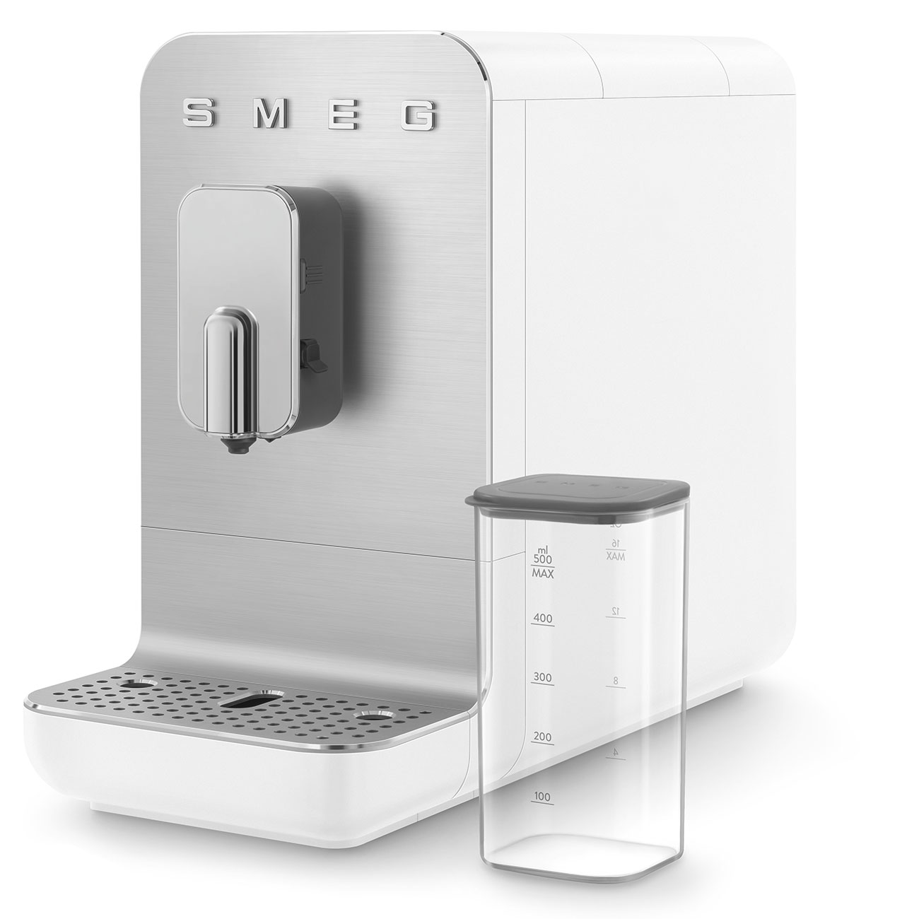 Smeg White Bean To Cup Coffee Machine with integrated milk tank_11
