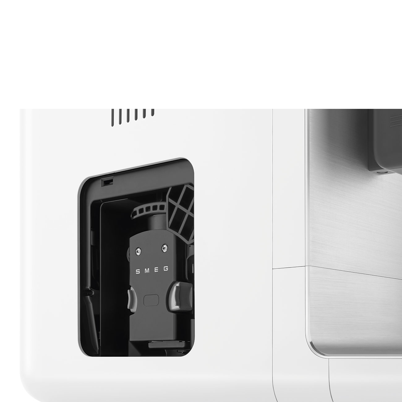 Smeg White Bean To Cup Coffee Machine with integrated milk tank_8