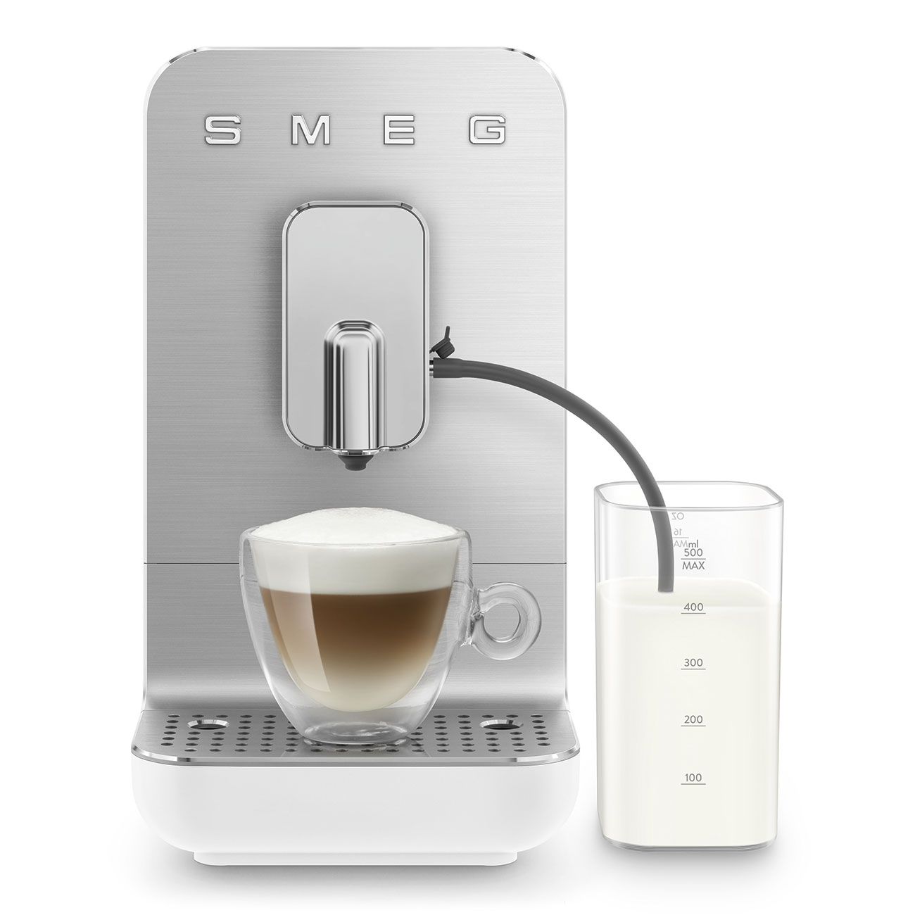 Smeg White Bean To Cup Coffee Machine with integrated milk tank_10