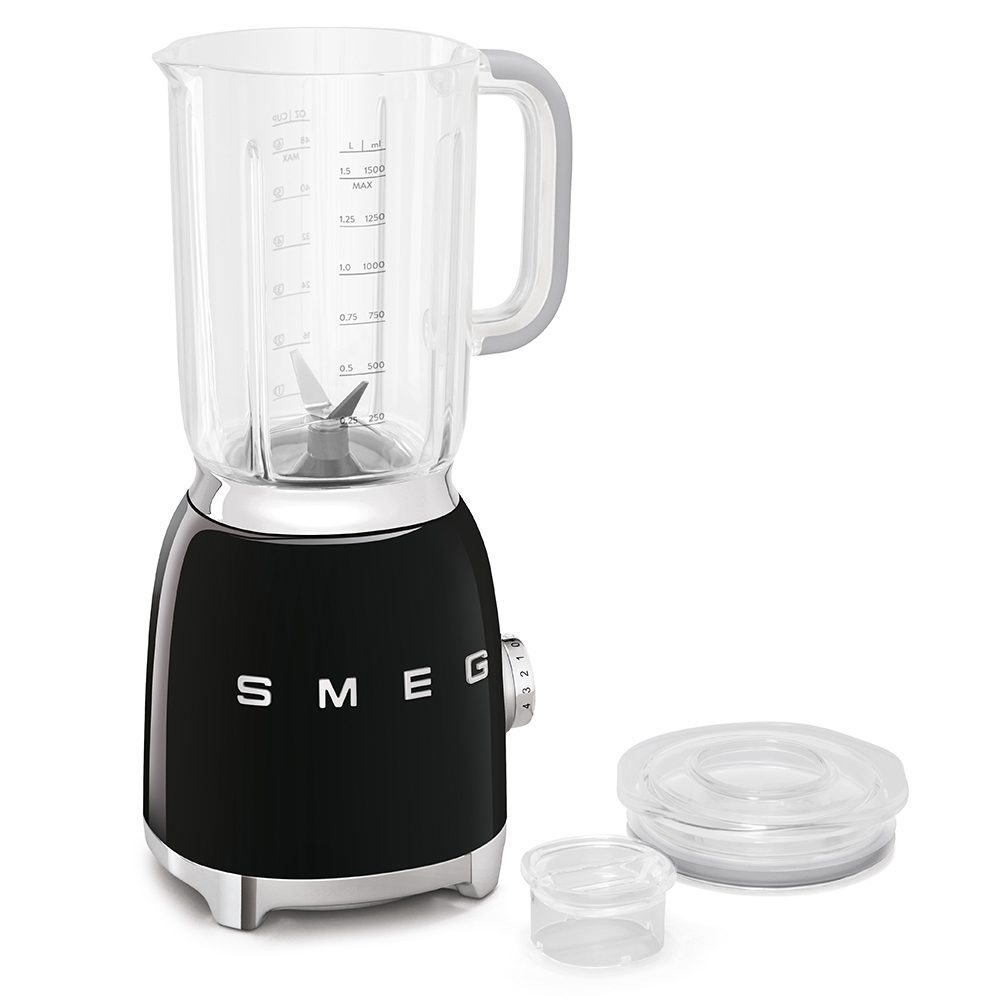 Black jug blender by Smeg - BLF01BLUK_3