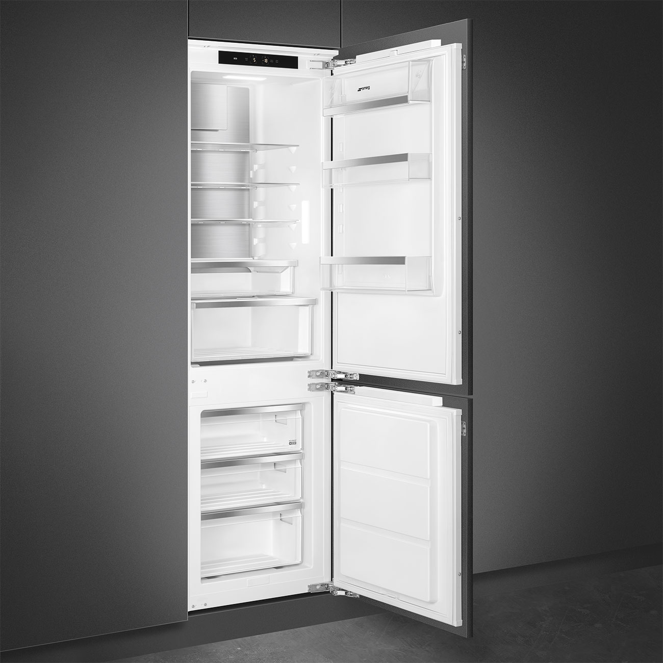 Koel-vriescombinatie Inbouw koelkast- Smeg_2