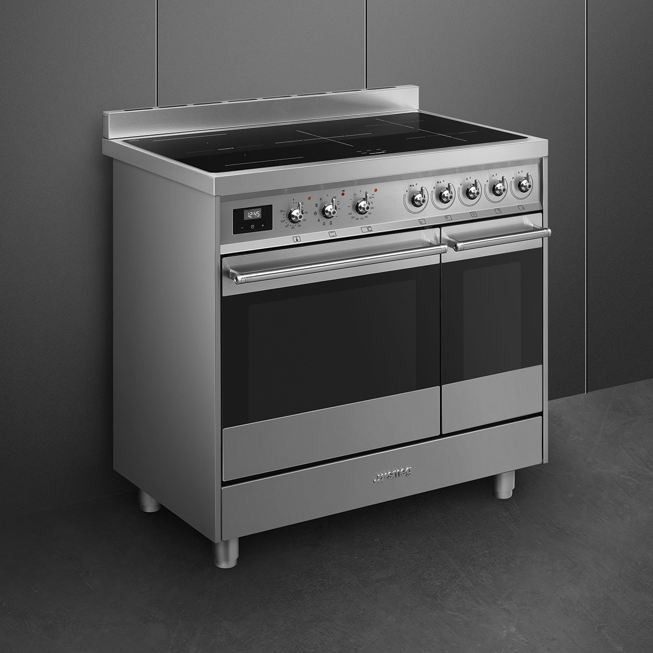 Smeg Stainless steel Cooker with Induction Hob_10