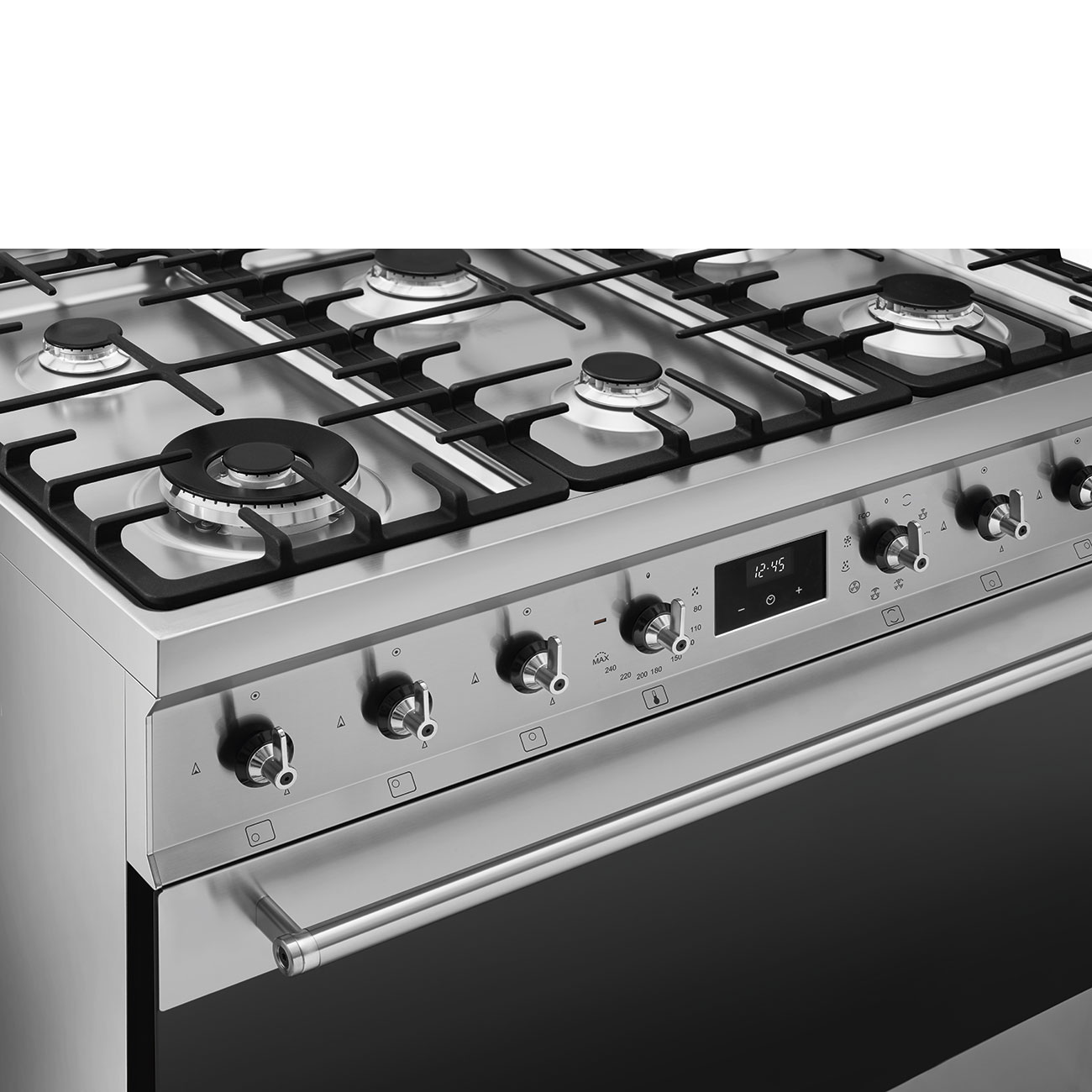 Smeg Stainless steel Cooker with Gas Hob_7