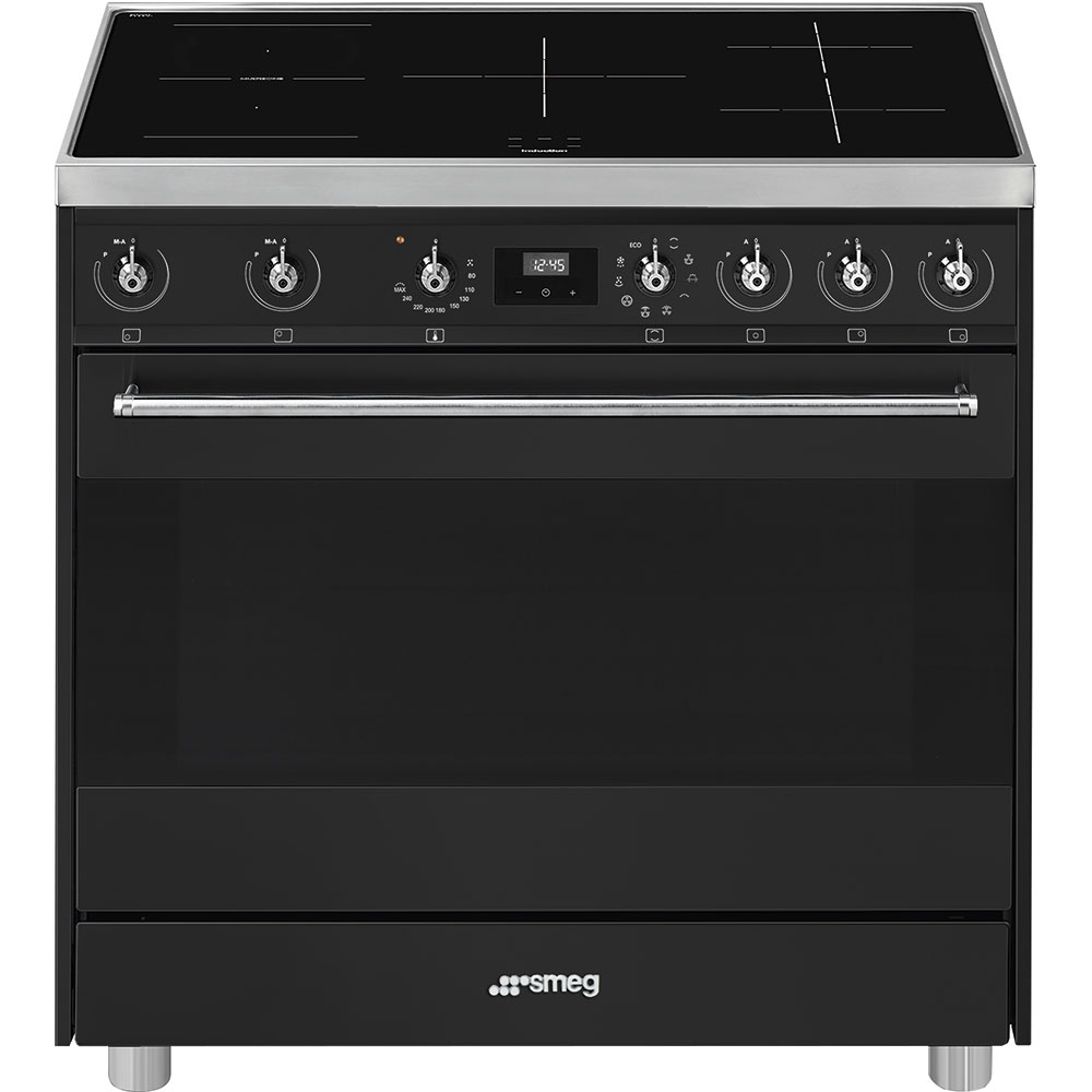 Smeg Anthracite Cooker with Induction Hob_1