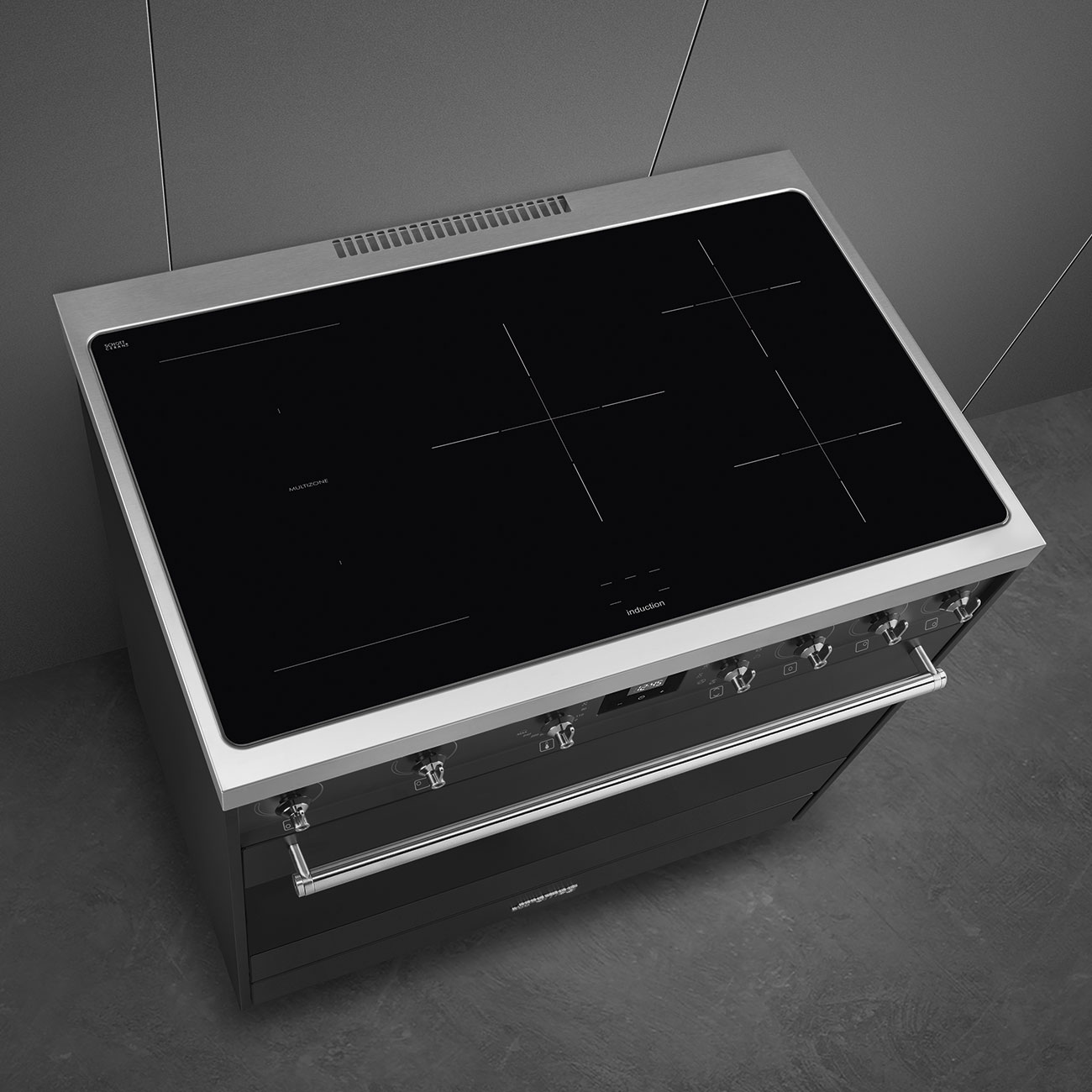 Smeg Anthracite Cooker with Induction Hob_5