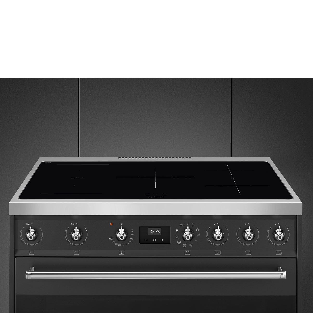 Smeg Anthracite Cooker with Induction Hob_6