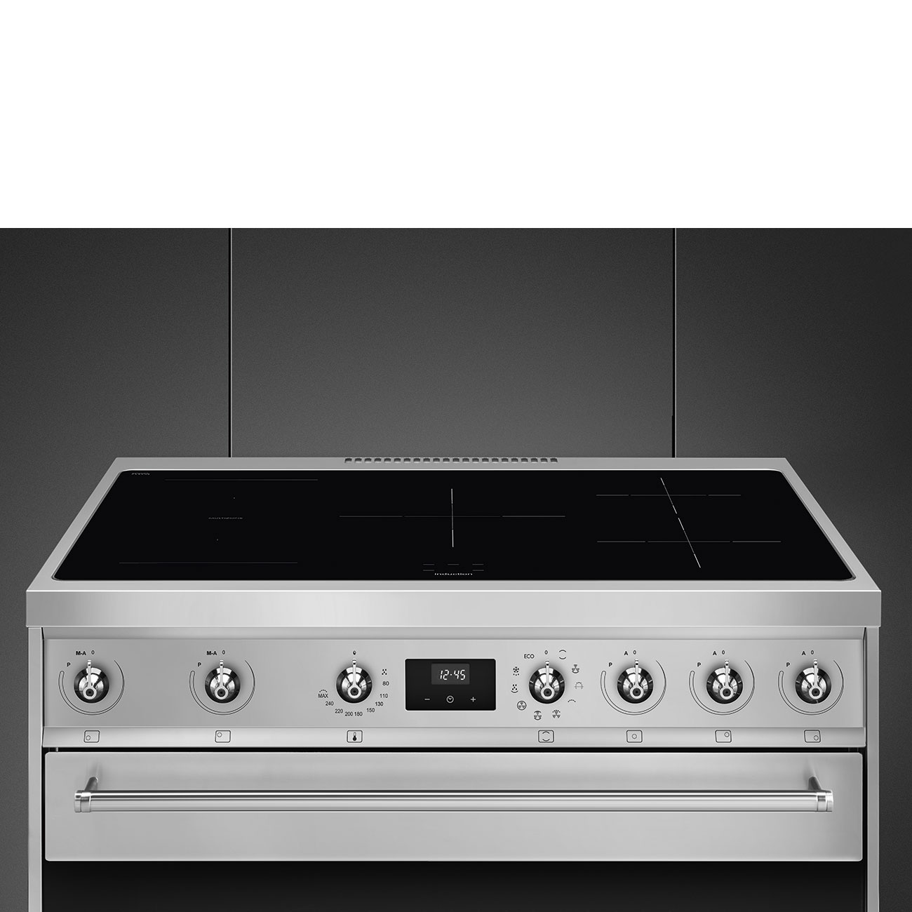 Smeg Stainless steel Cooker with Induction Hob_7