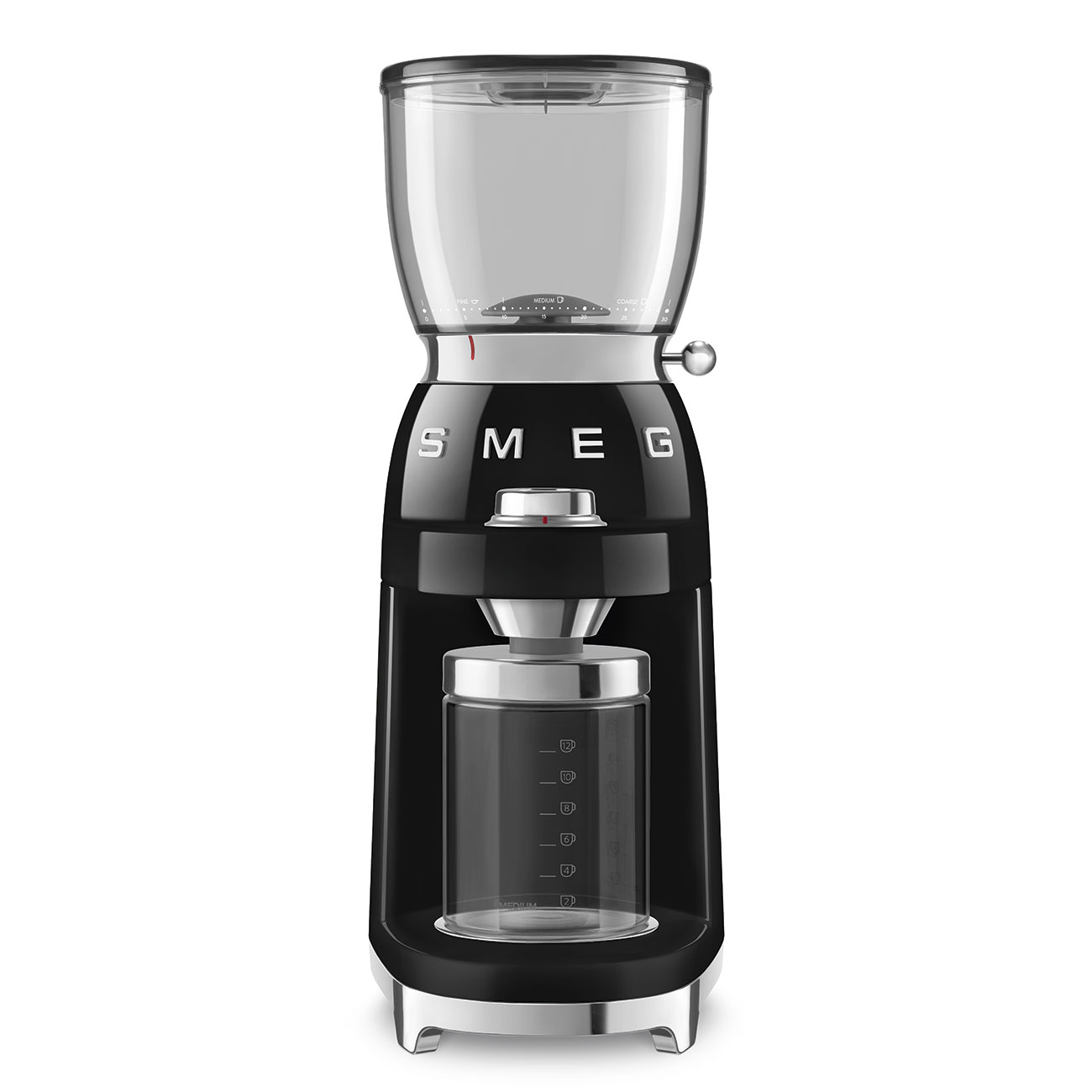 Black Coffee Grinder featuring a conical burr - CGF11BLUK - Smeg_1