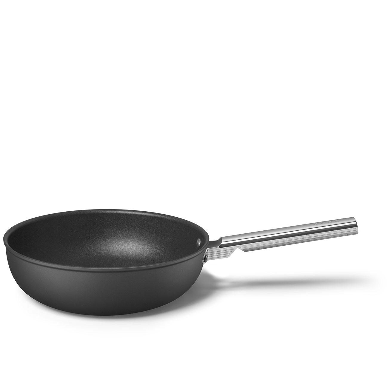 Smeg Black Non-stick Wok with Stainless Steel Handle - CKFW3001BLM_2