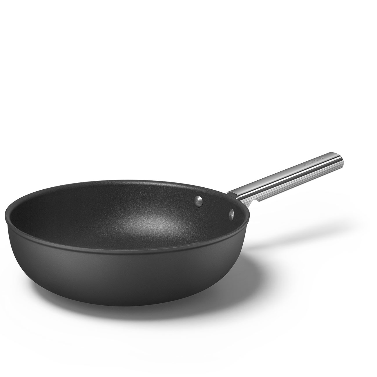 Smeg Black Non-stick Wok with Stainless Steel Handle - CKFW3001BLM_7