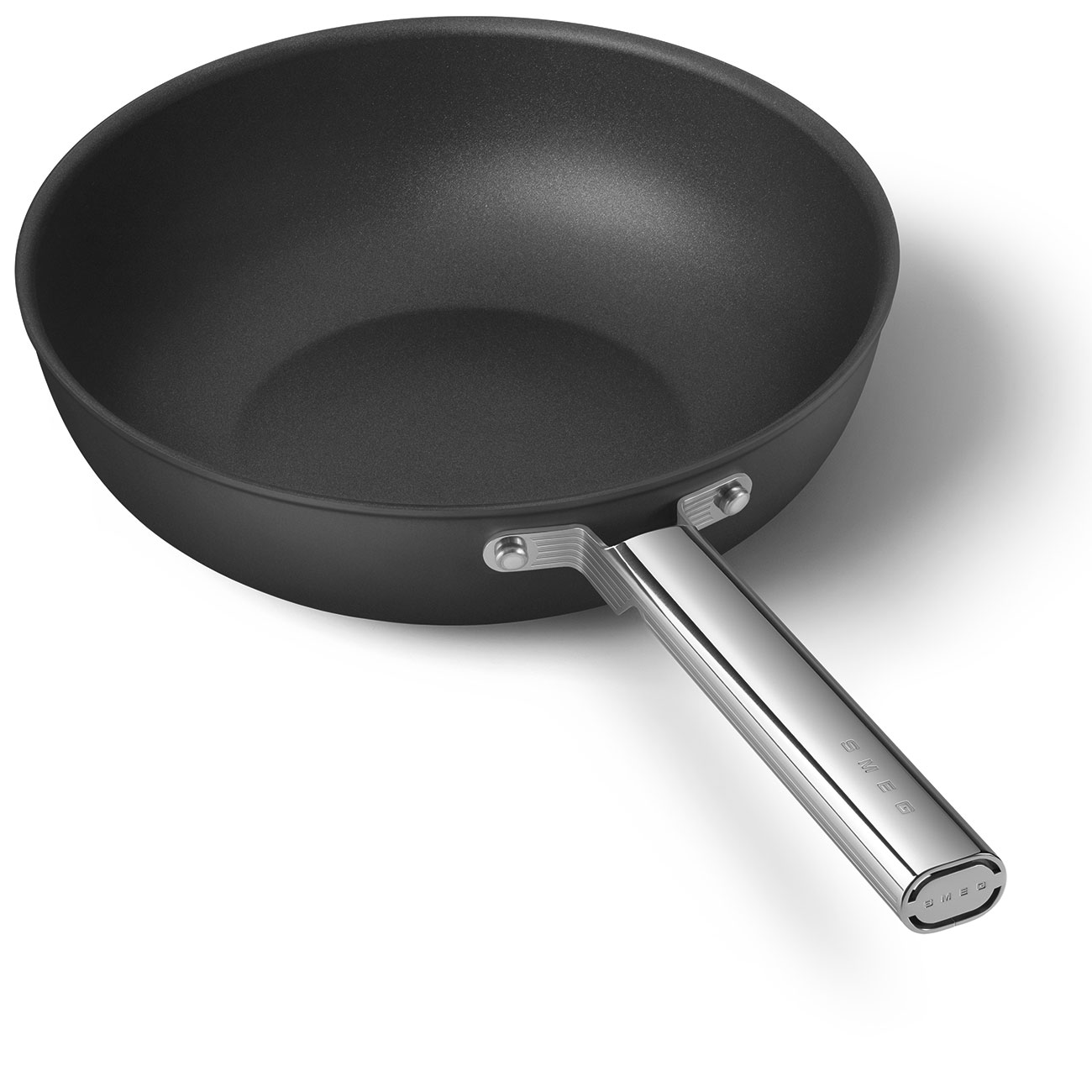 Smeg Black Non-stick Wok with Stainless Steel Handle - CKFW3001BLM_8