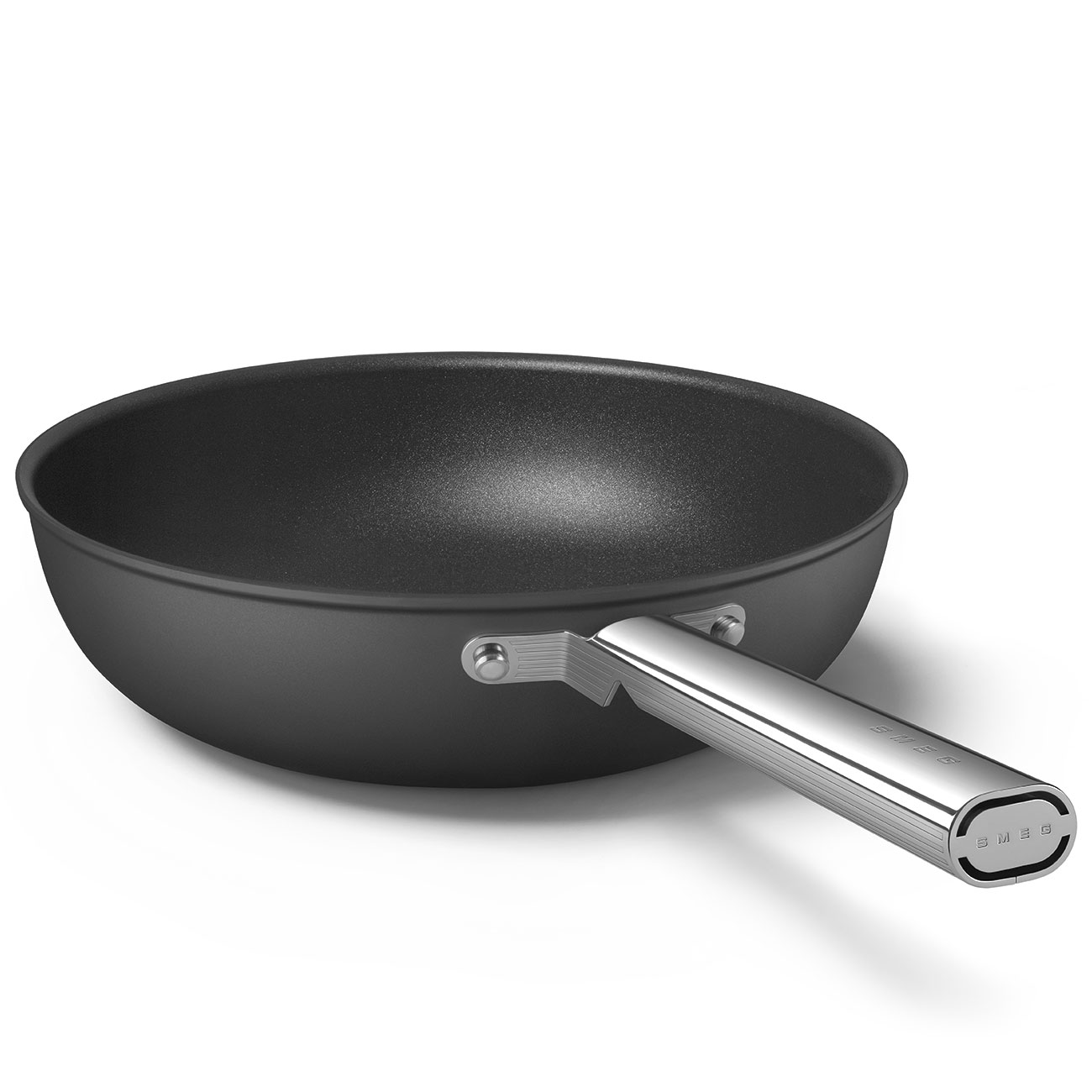 Smeg Black Non-stick Wok with Stainless Steel Handle - CKFW3001BLM_9