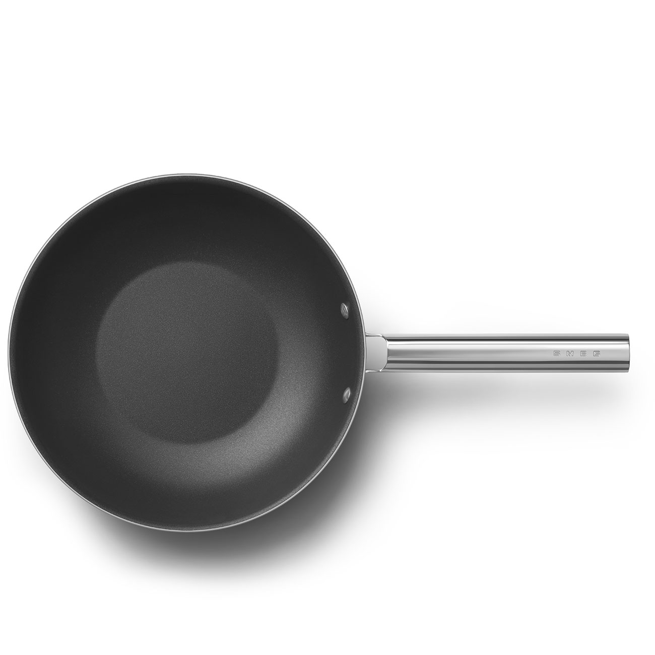 Smeg Cream Non-stick Wok with Stainless Steel Handle - CKFW3001CRM_4