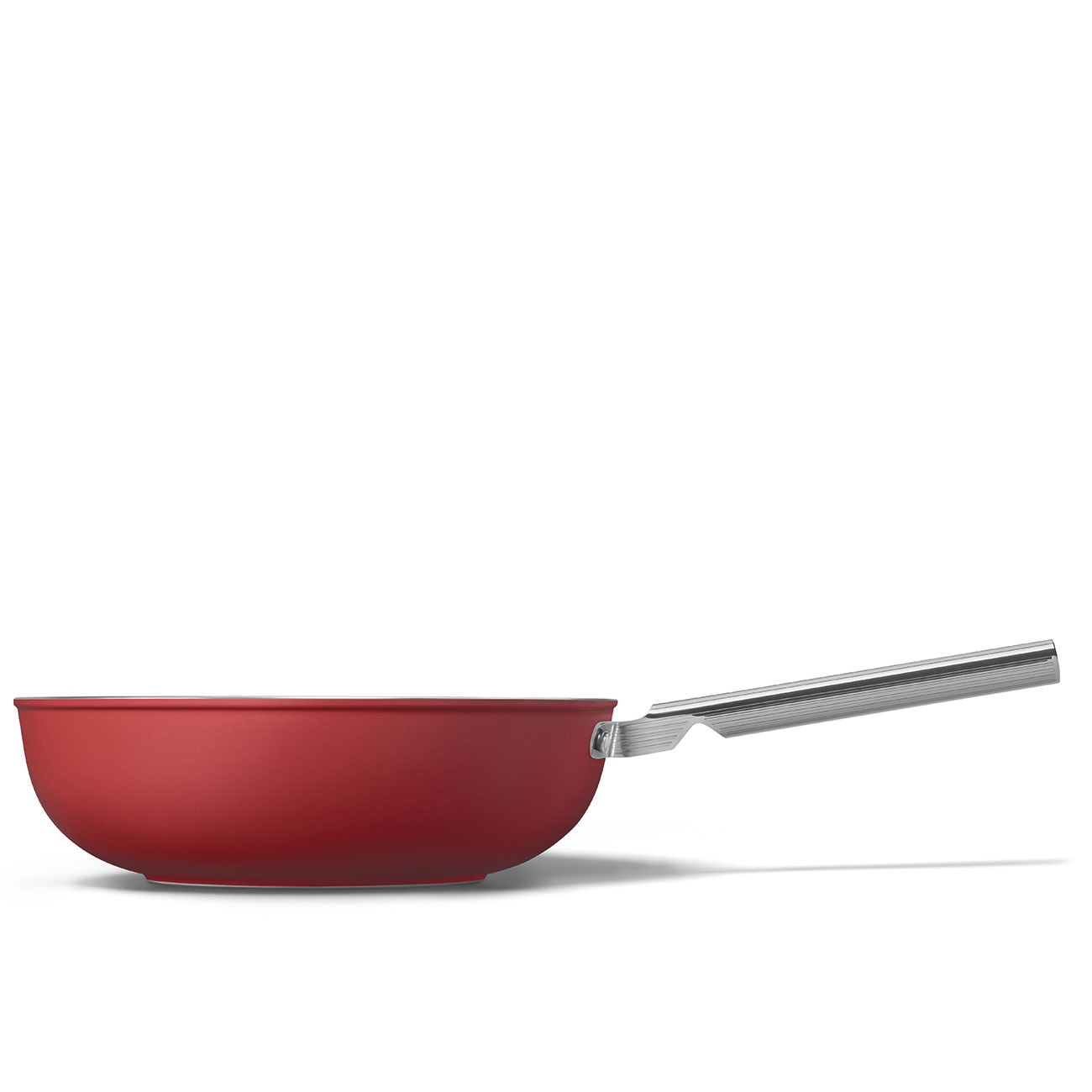 Smeg Red Non-stick Wok with Stainless Steel Handle - CKFW3001RDM_1