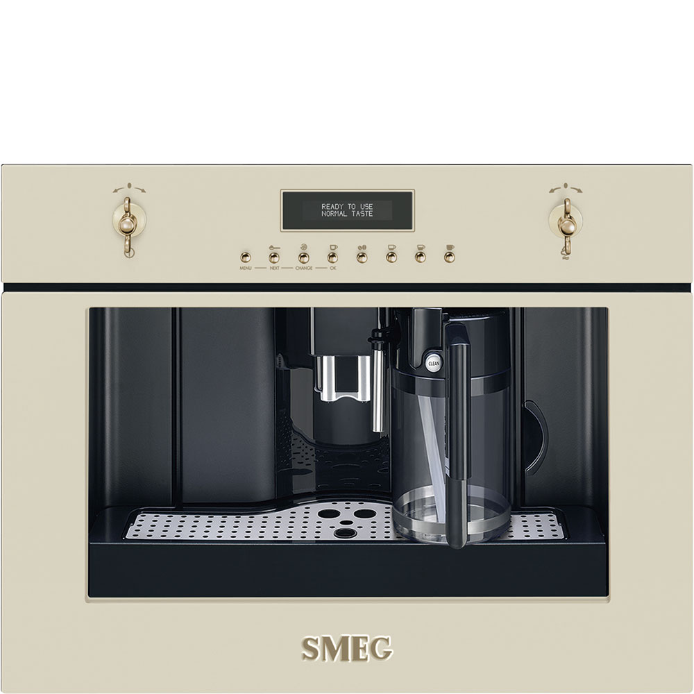 forskellige koncept appetit Smeg | Indbygningskaffemaskine Creme | CMS8451P
