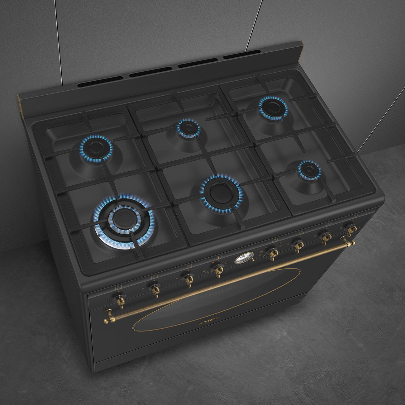 Smeg Anthracite Cooker with Gas Hob_5