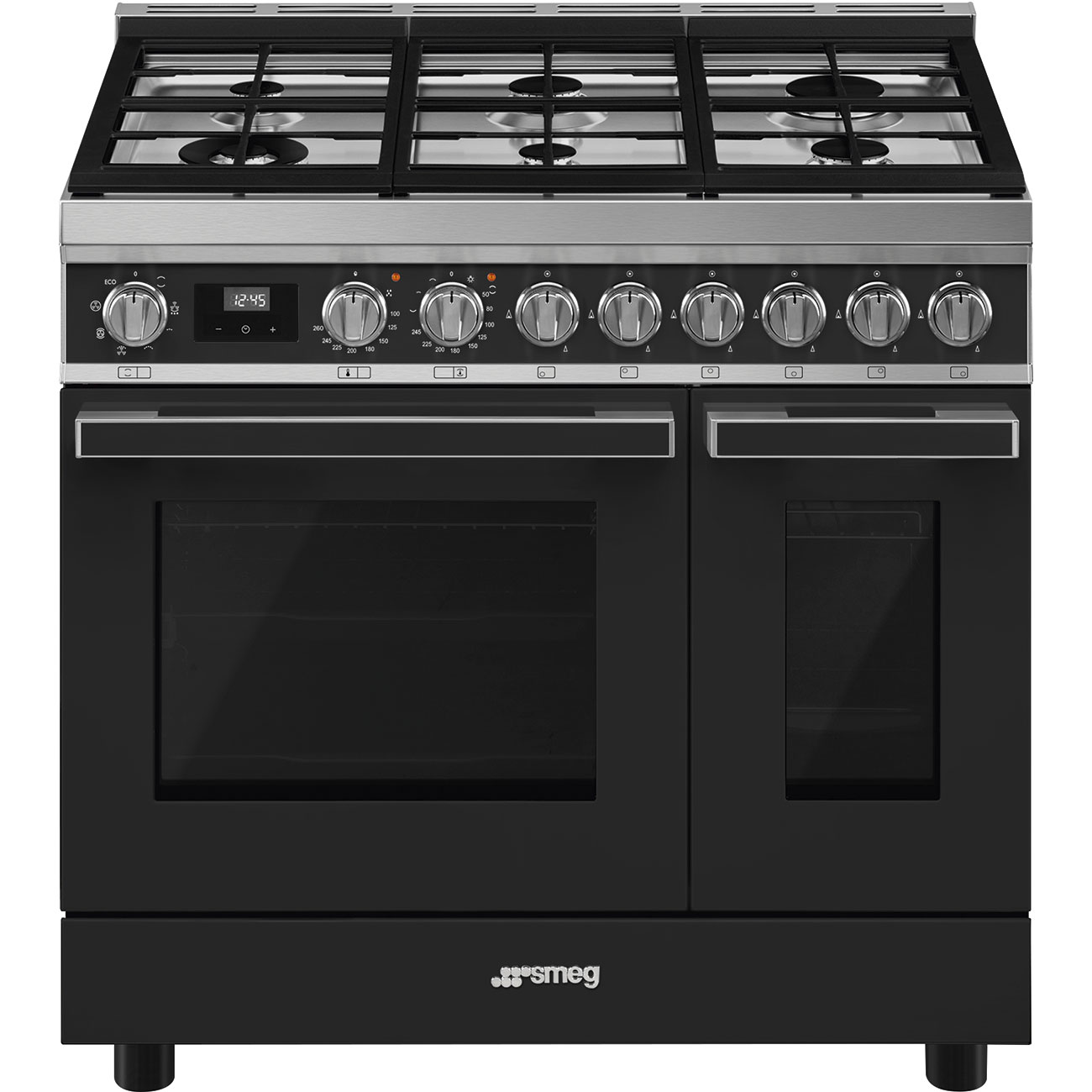 Smeg Anthracite Cooker with Gas Hob_1