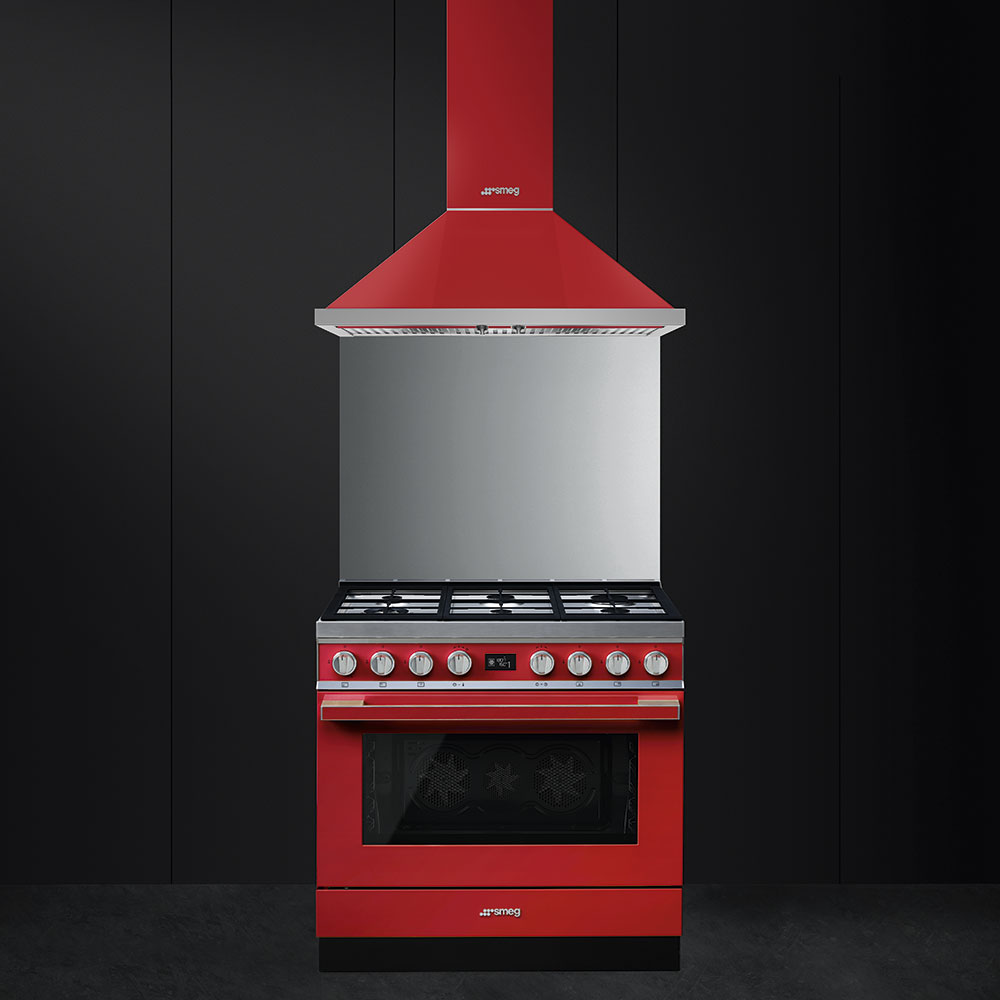 Smeg Red Cooker with Gas Hob_5