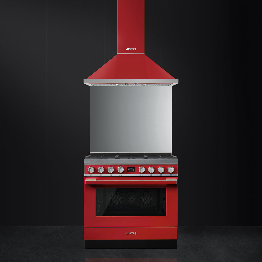 Smeg Red Cooker with Gas Hob_3