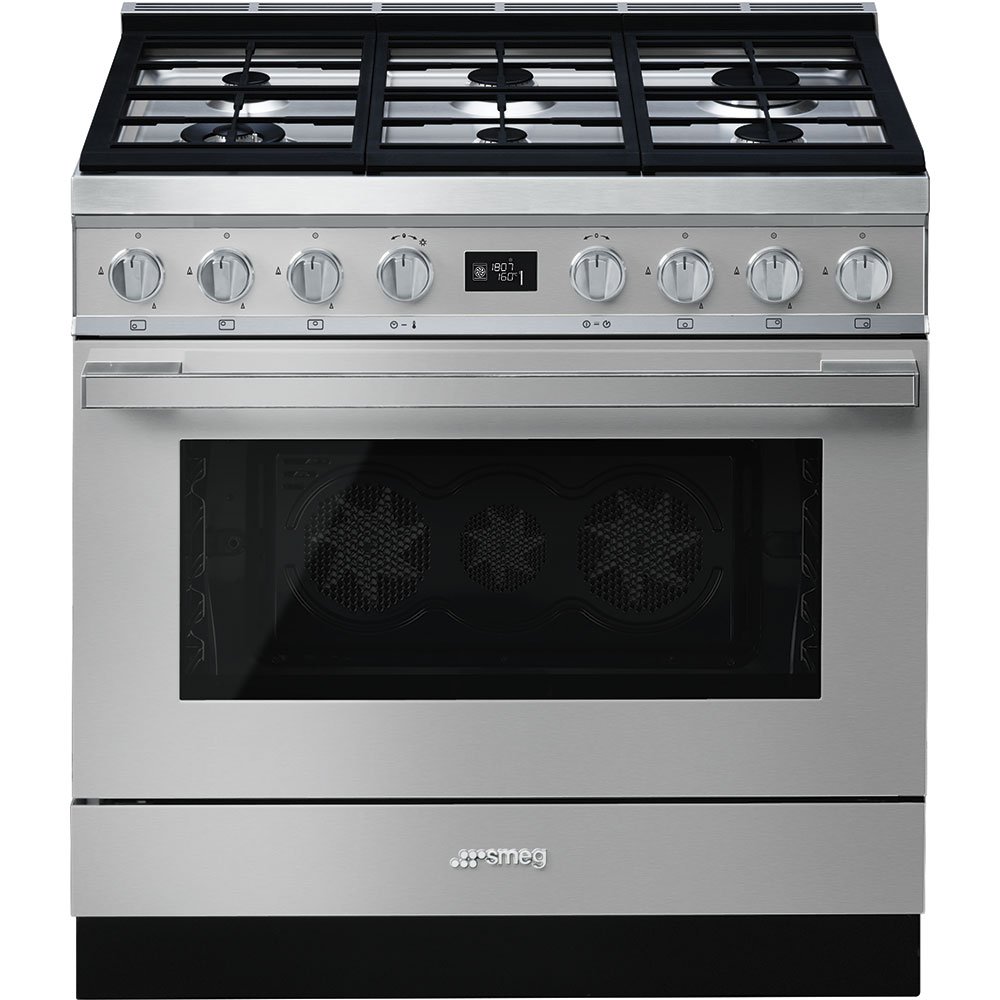 Smeg Stainless steel Cooker with Gas Hob_1