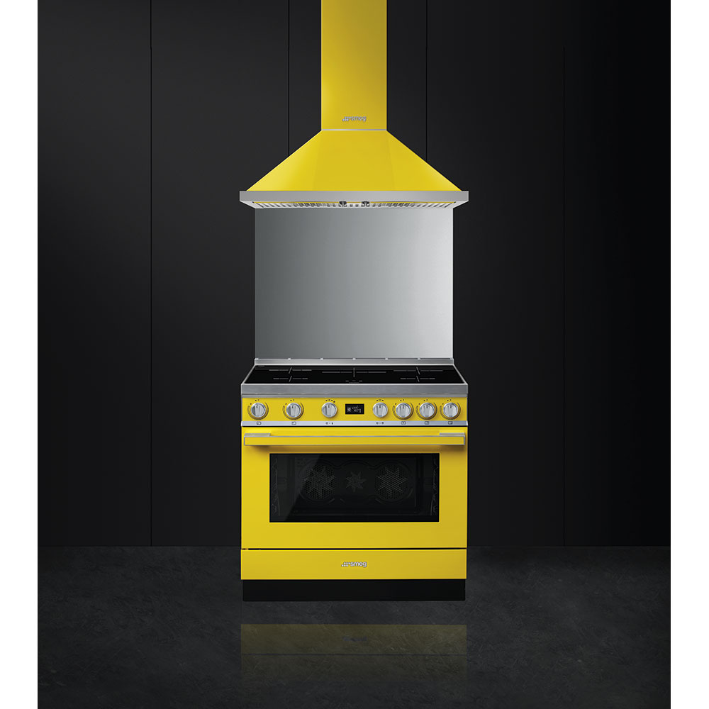 Smeg Yellow Cooker with Induction Hob_3