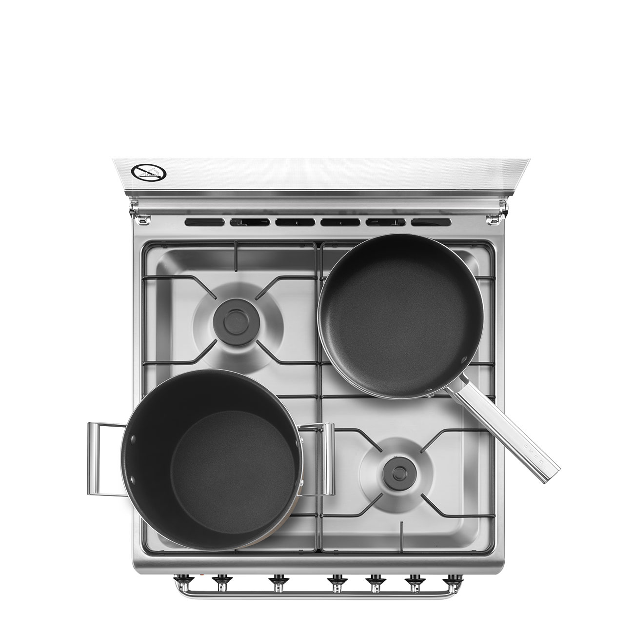 Smeg Stainless steel Cooker with Gas Hob_8