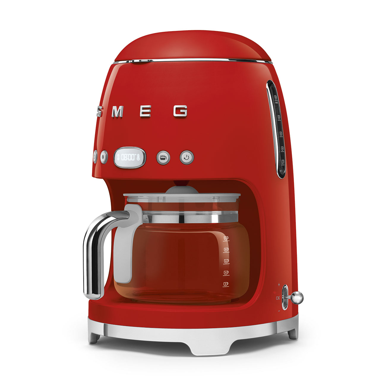 Smeg Rot Espressomaschine mit Siebträger_5