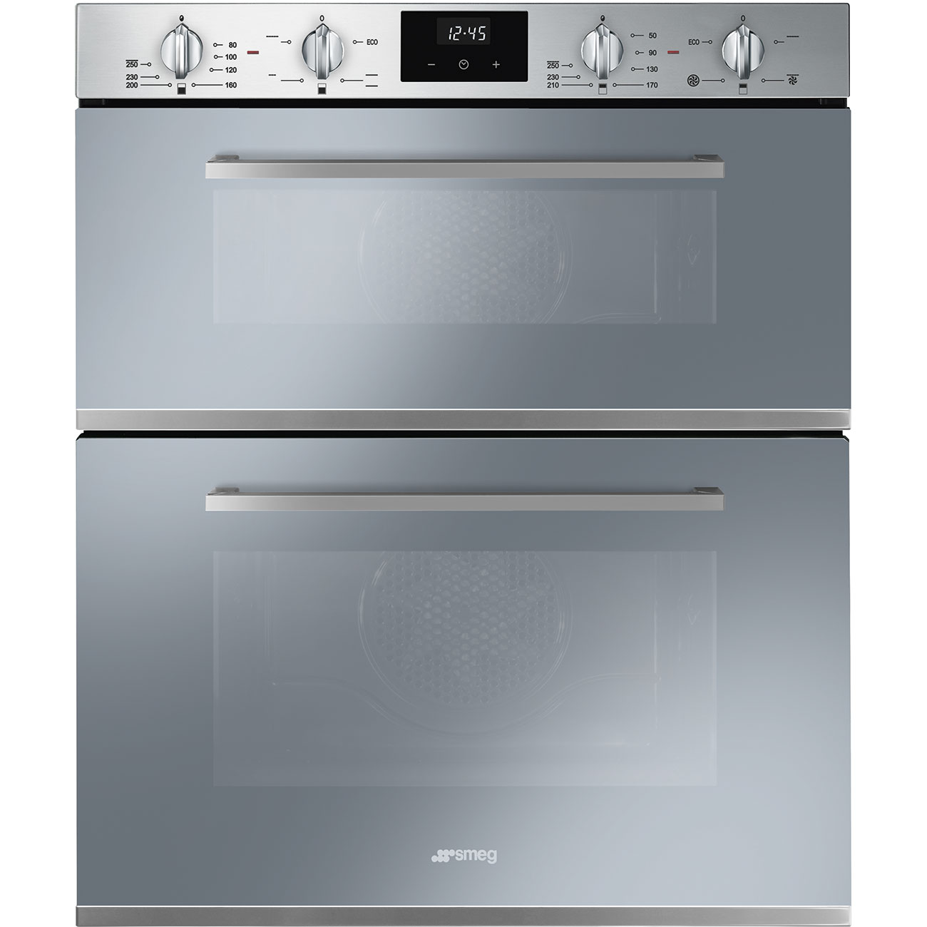 Silver Double under-counter Oven - Smeg DUSF400S_2
