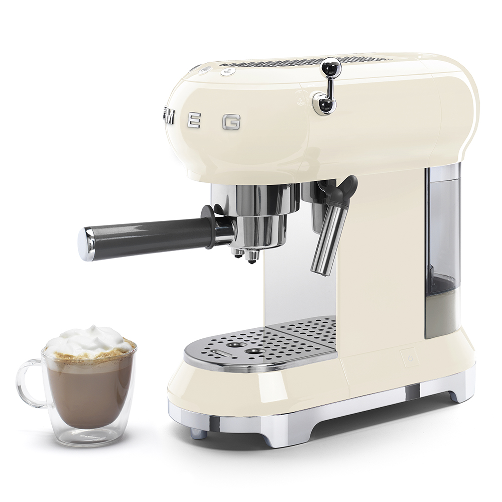 Smeg Cream Espresso Manual Coffee Machine - ECF01CRUK_3