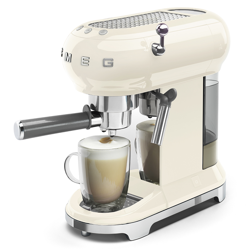 Smeg Cream Espresso Manual Coffee Machine - ECF01CRUK_5