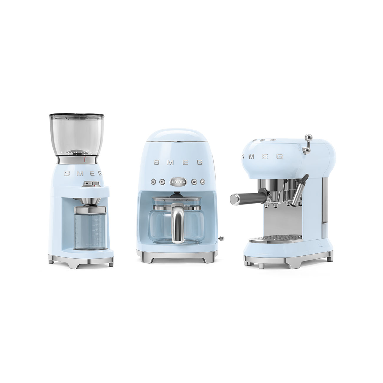 Smeg Pastel blue Espresso Manual Coffee Machine_5