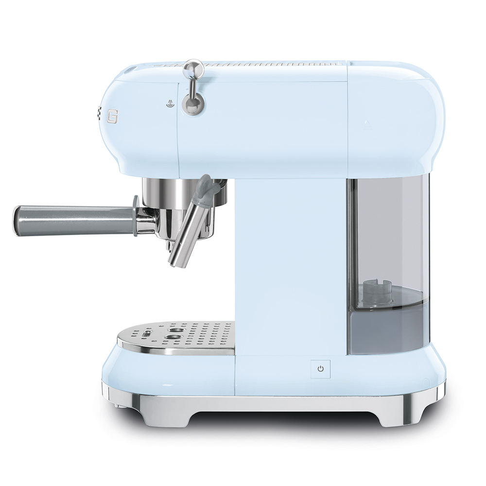 Smeg Pastel Blue Espresso Manual Coffee Machine - ECF01PBUK_7