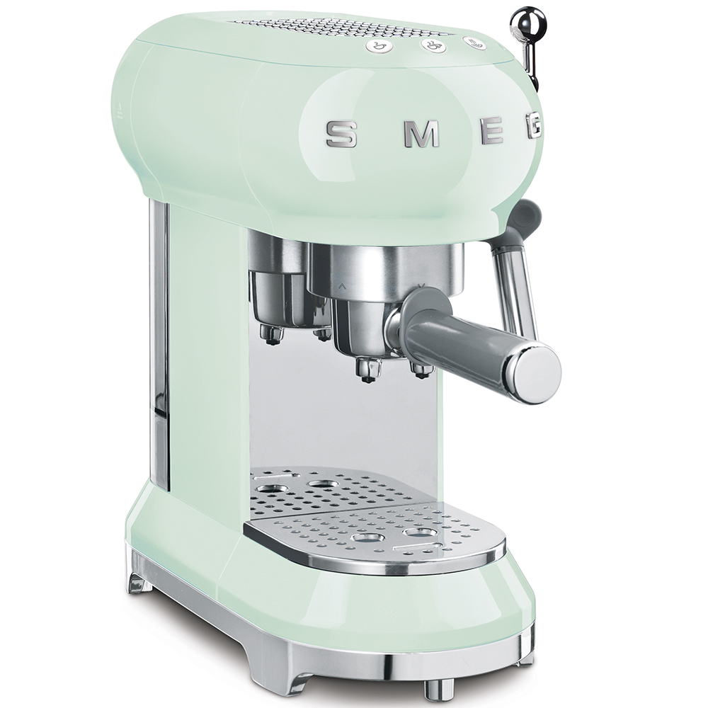 Smeg | Pastellgrön Manuell espressomaskin | ECF01PGEU_1