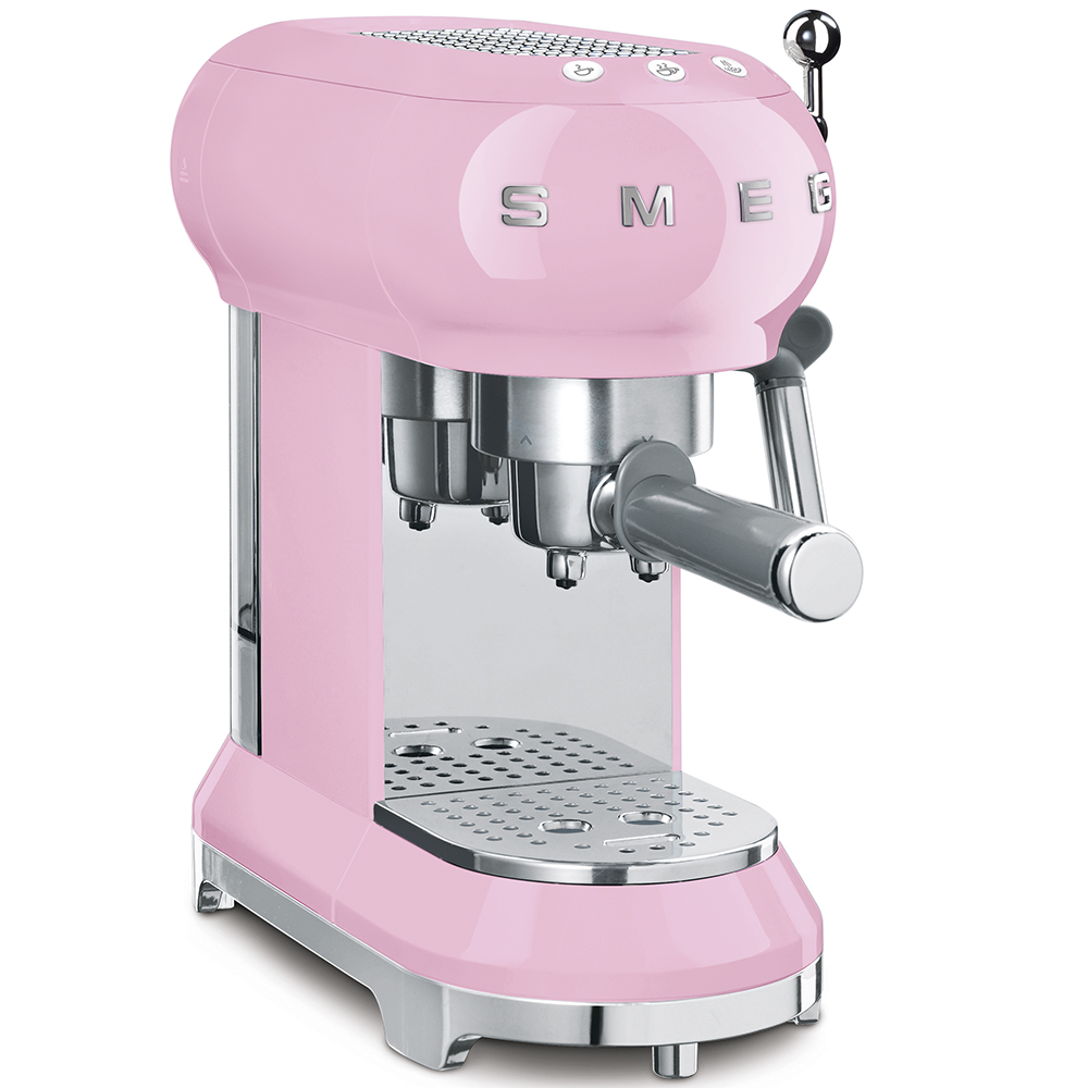 Smeg Pink Espresso Manual Coffee Machine_1