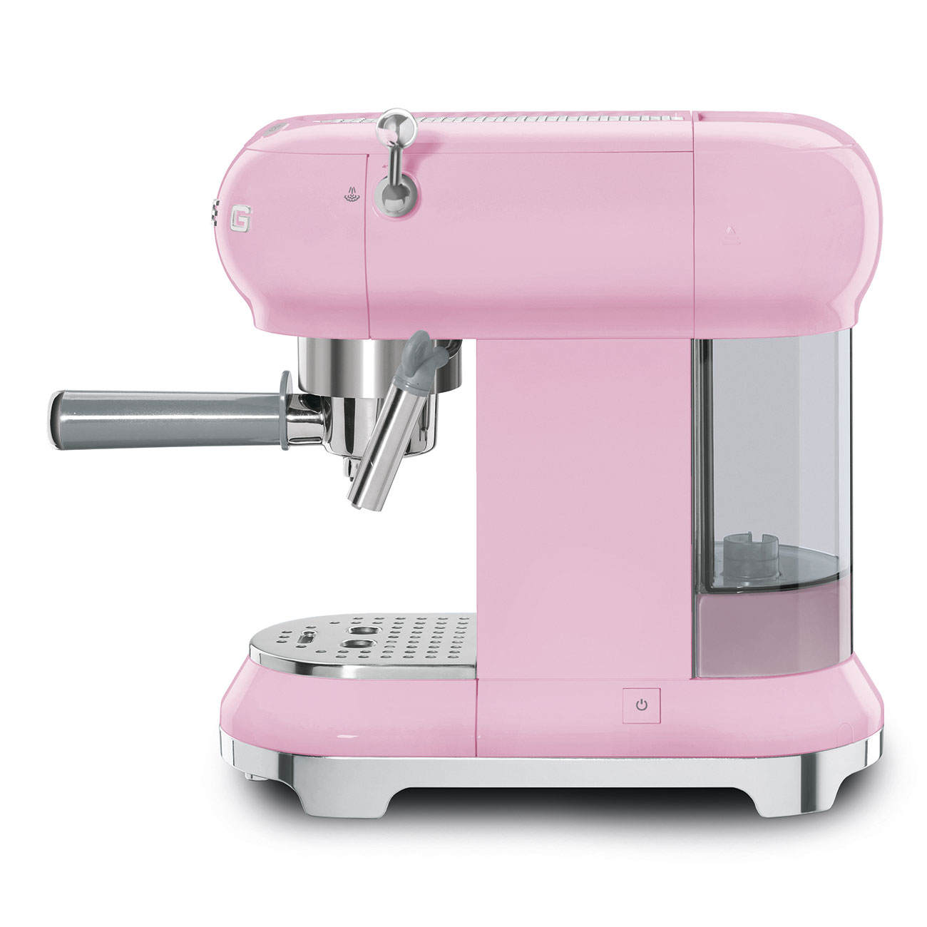 Smeg Cadillac Pink Espressomaschine mit Siebträger_2