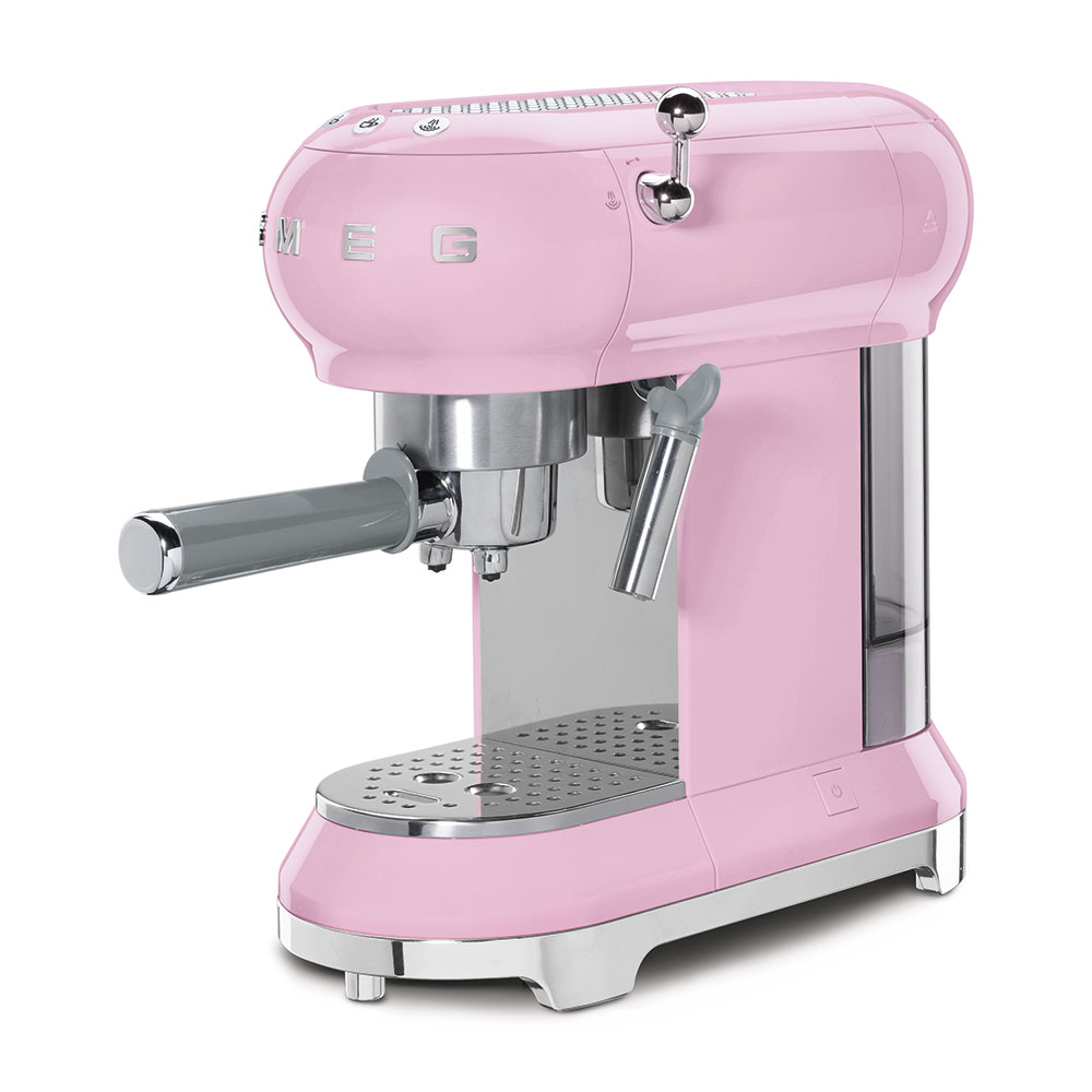 Smeg Pink Espresso Manual Coffee Machine_3