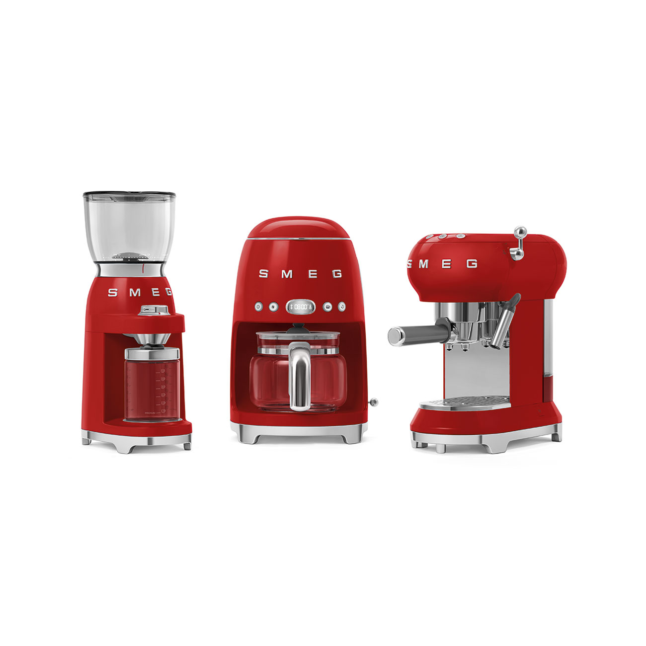 Smeg Red Espresso Manual Coffee Machine_6