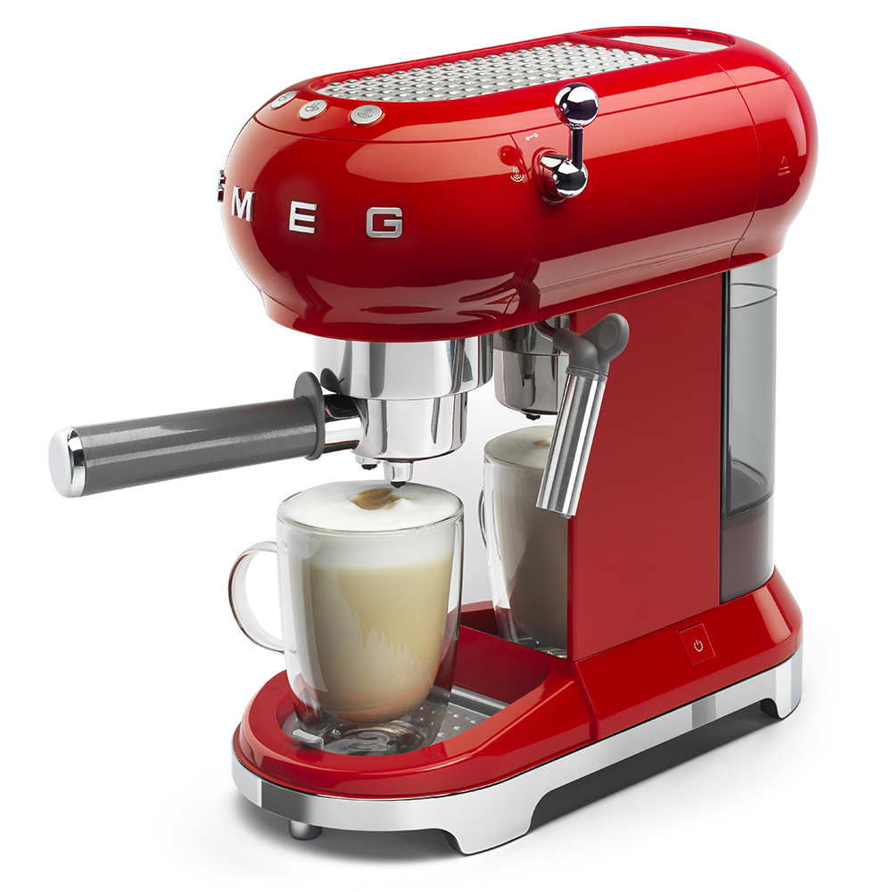 Cafetera Espresso Manual Rojo Smeg_3