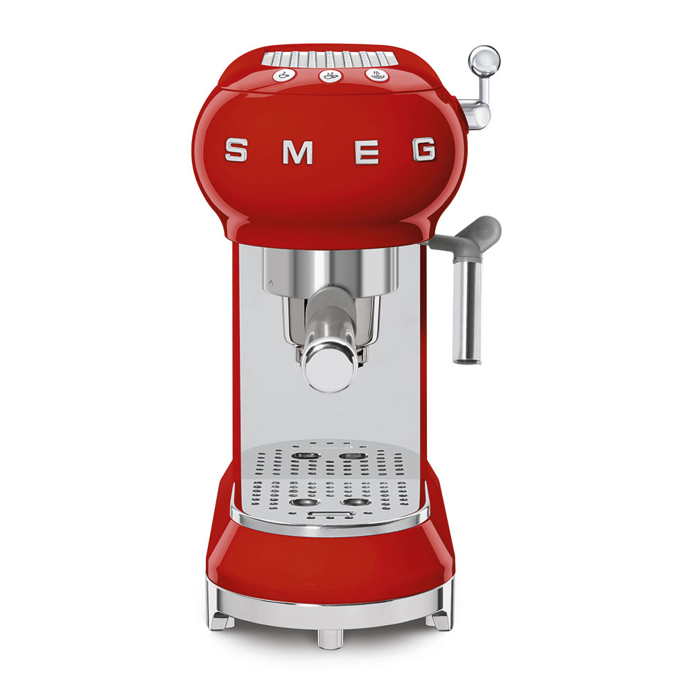 Smeg Rood manueel espressomachine_2