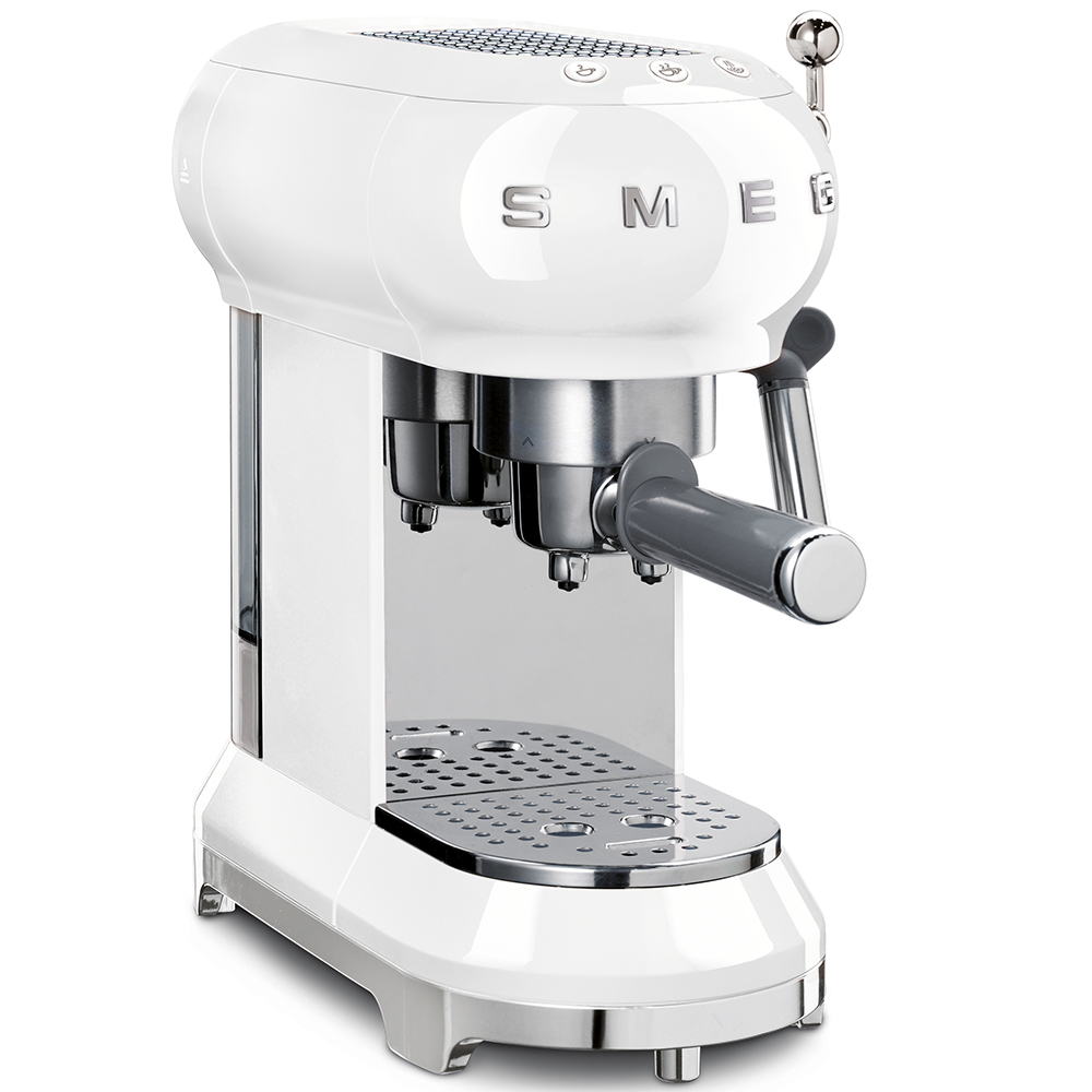 Smeg White Espresso Manual Coffee Machine_1