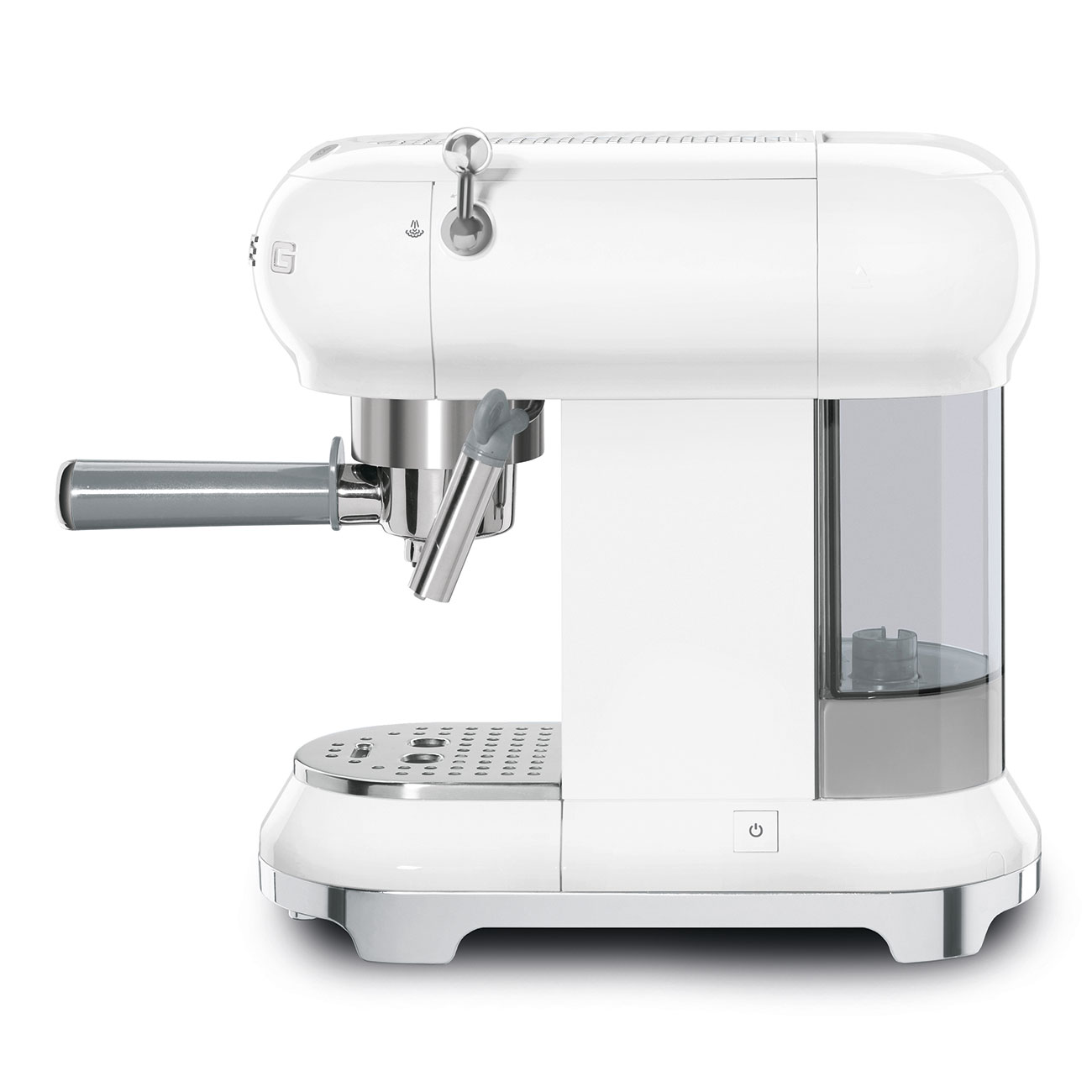 Smeg White Espresso Manual Coffee Machine - ECF01WHUK_6